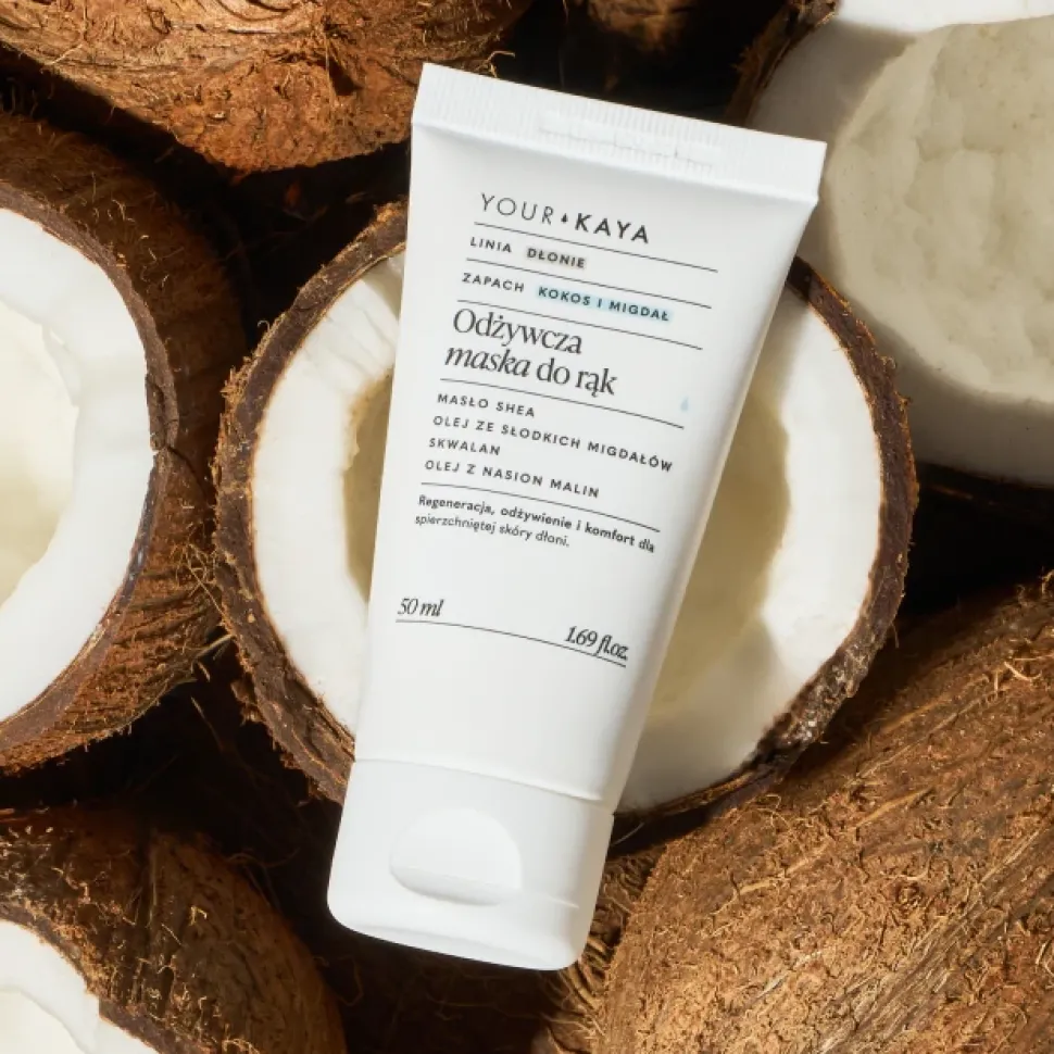 Odżywcza maska do rąk o zapachu kokosa i migdałów 50ml