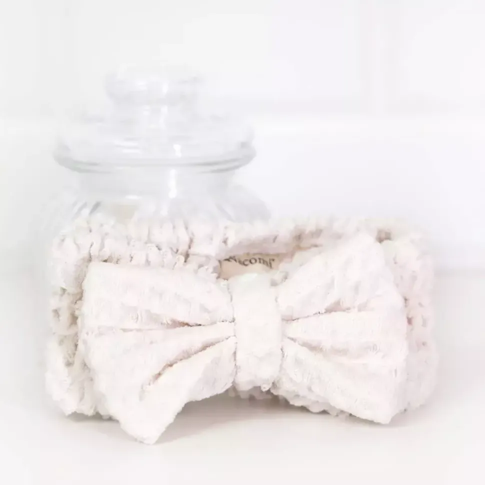 Opaska na włosy z mikrofibry White