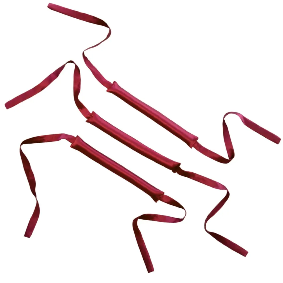 Papilot jedwabny - Burgundy 3 szt