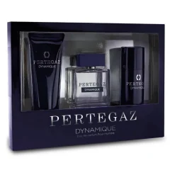 Pertegaz Dynamique Pour Homme zestaw woda perfumowana spray 100ml + żel pod prysznic 230ml + dezodorant 150ml