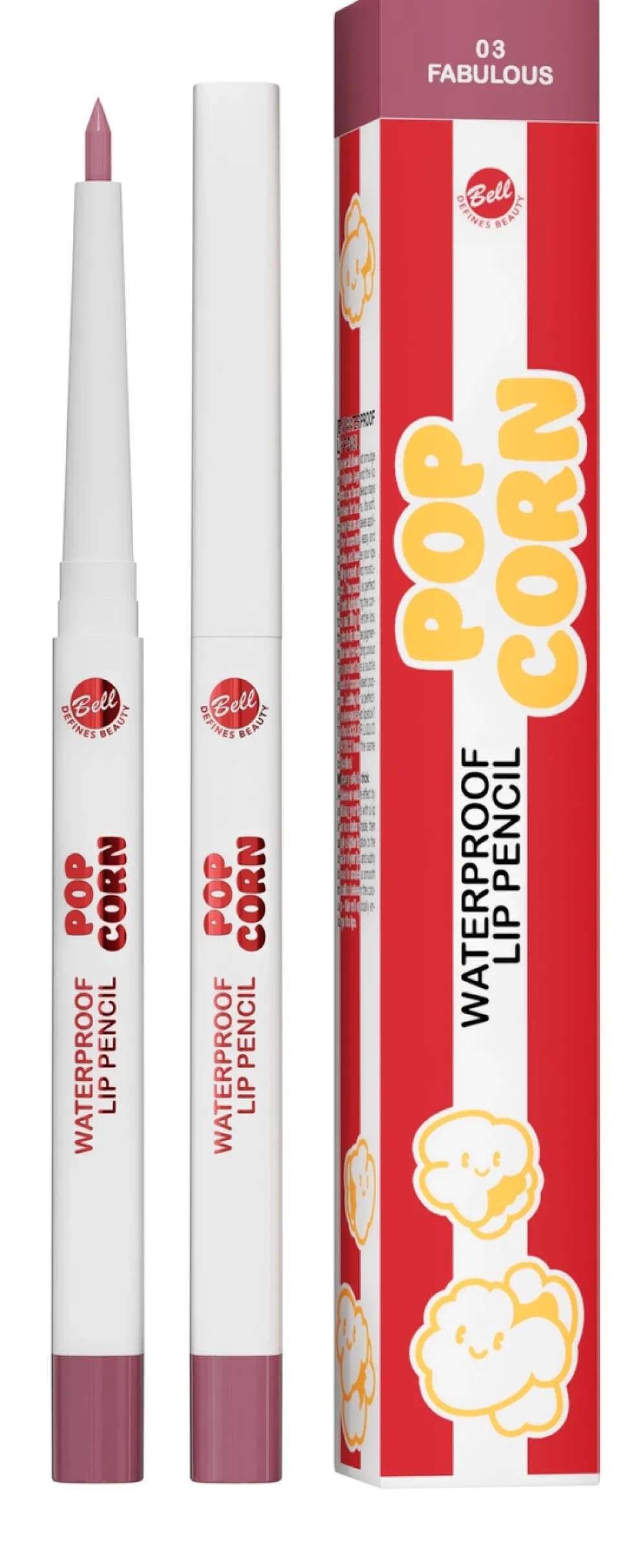 Popcorn Waterproof Lip Pencil 03 Fabulous Wodoodporna kredka do ust