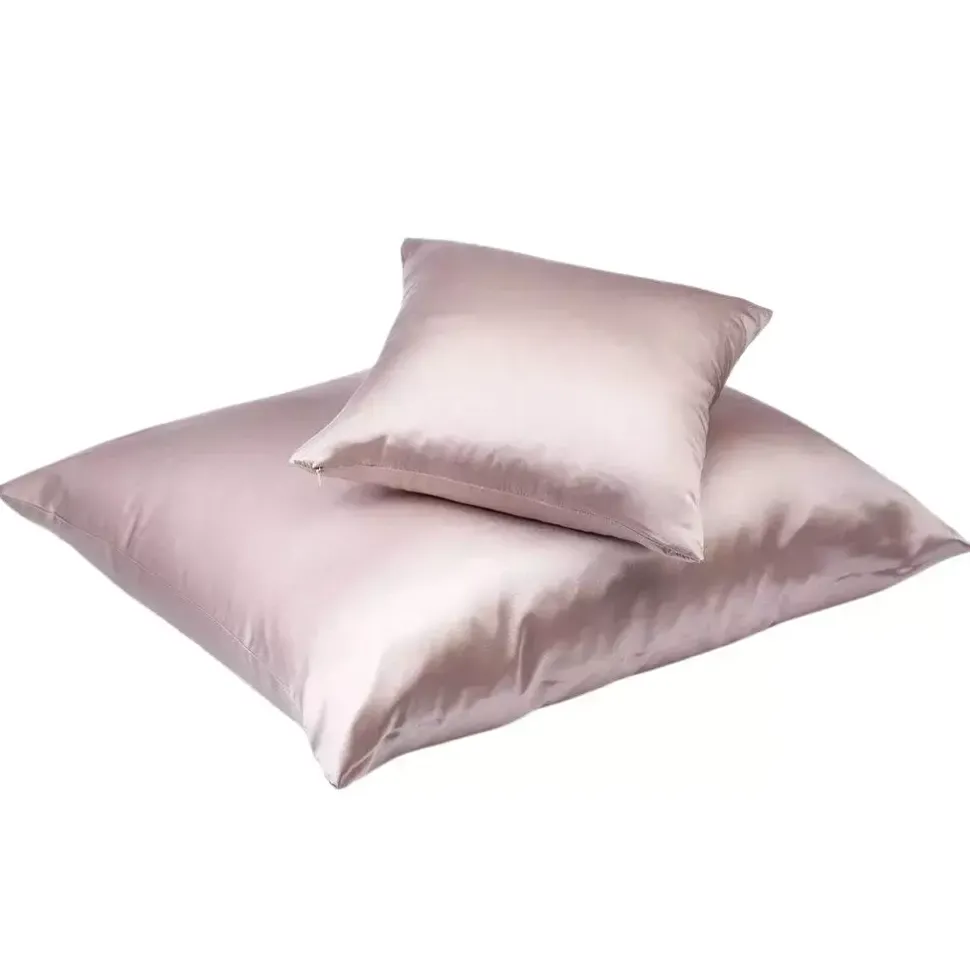 Poszewka jedwabna – rose gold 40x40 cm