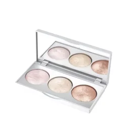Potrójna paleta rozświetlająca do twarzy Strobing Highlighter Baked Trio Palette