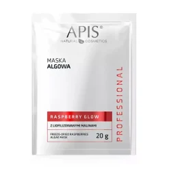 Raspberry Glow, Maska algowa z liofilizowanymi malinami, 20g