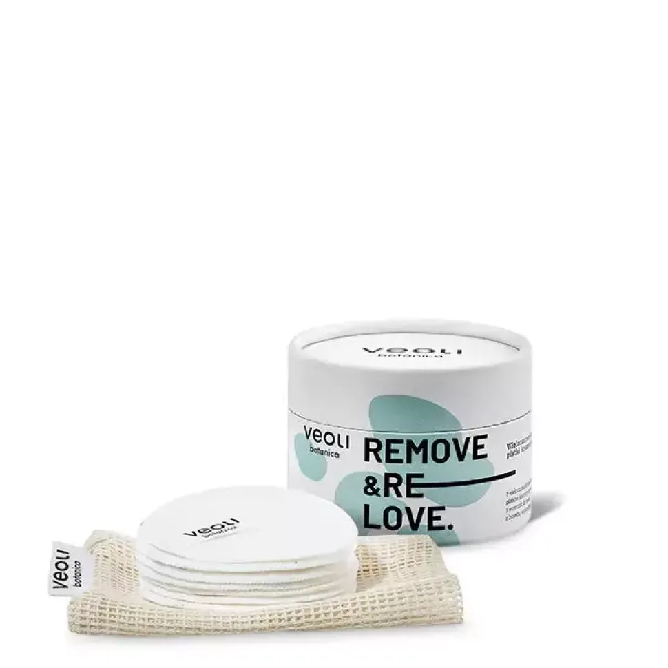 REMOVE & reLOVE Wielorazowe bambusowe płatki kosmetyczne