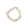 Scrunchie Small Light Beige - Zestaw dwóch gumek jedwabnych
