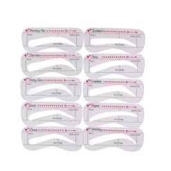 Szablony do brwi 10 kształtów