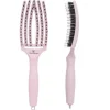 Szczotka do włosów Finger Brush Pastel Pink Medium