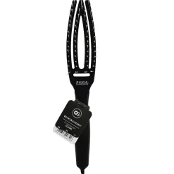 Szczotka do włosów Finger Brush Combo CZARNA SMALL z włosiem dzika