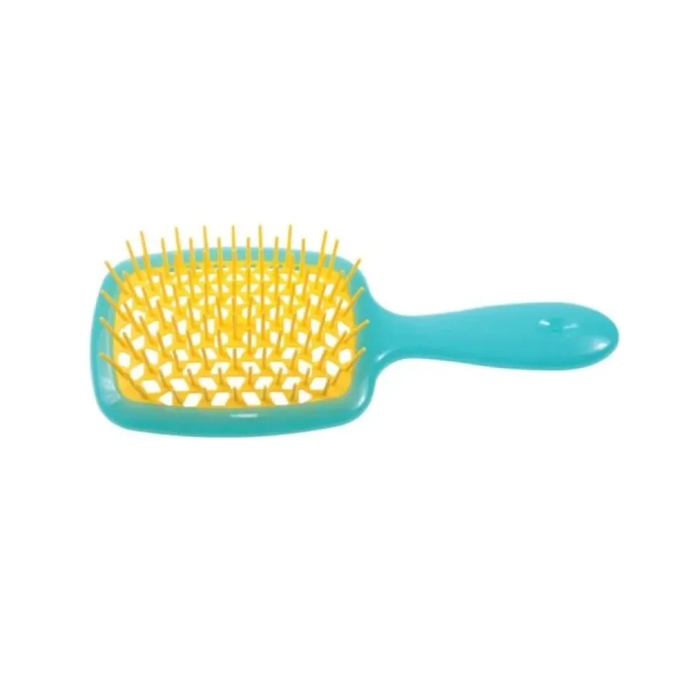 Szczotka do włosów SUPERBRUSH Normal turkusowo-żółta