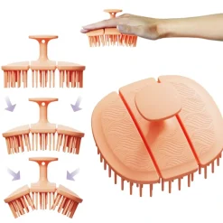 Szczotka Masażer Do Mycia Włosów Głowy Masek Wcierek Antybakteryjny