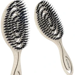 Szczotka Z Włosiem Z Dzika Do Rozczesywania Włosów Delikatnych Profilowana Ekologiczna