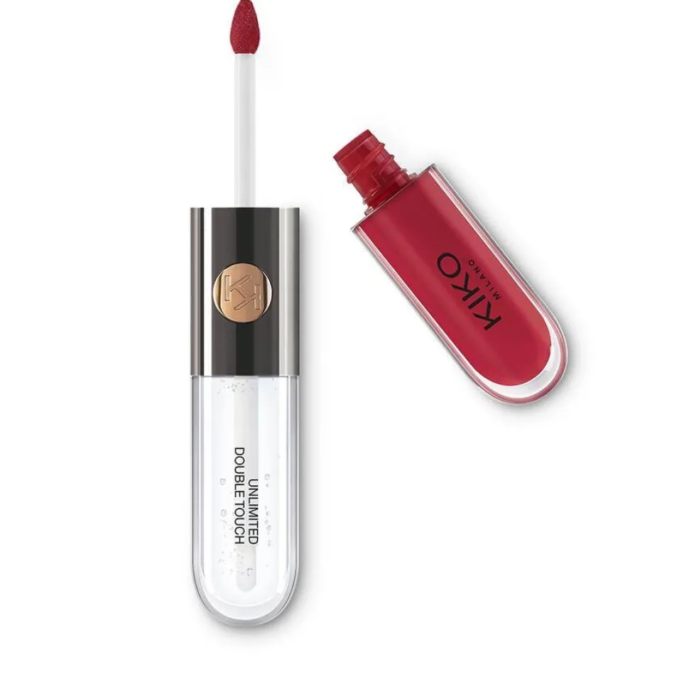 Unlimited Double Touch dwuetapowa płynna pomadka do ust 108 Satin Currant Red 6ml