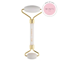 White Jade Roller Wałeczek do masażu twarzy z białego jadeitu