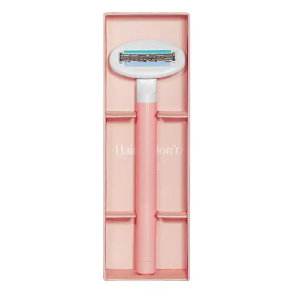 Wielorazowa maszynka do golenia z dwiema główkami do ciała - blush
