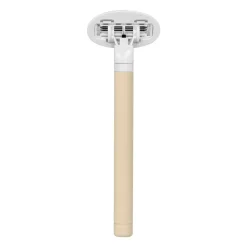 Wielorazowa maszynka do golenia z dwiema główkami do ciała - sand