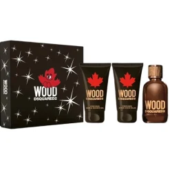 Wood Pour Homme zestaw woda toaletowa spray 100ml + żel pod prysznic 100ml + balsam po goleniu 100ml