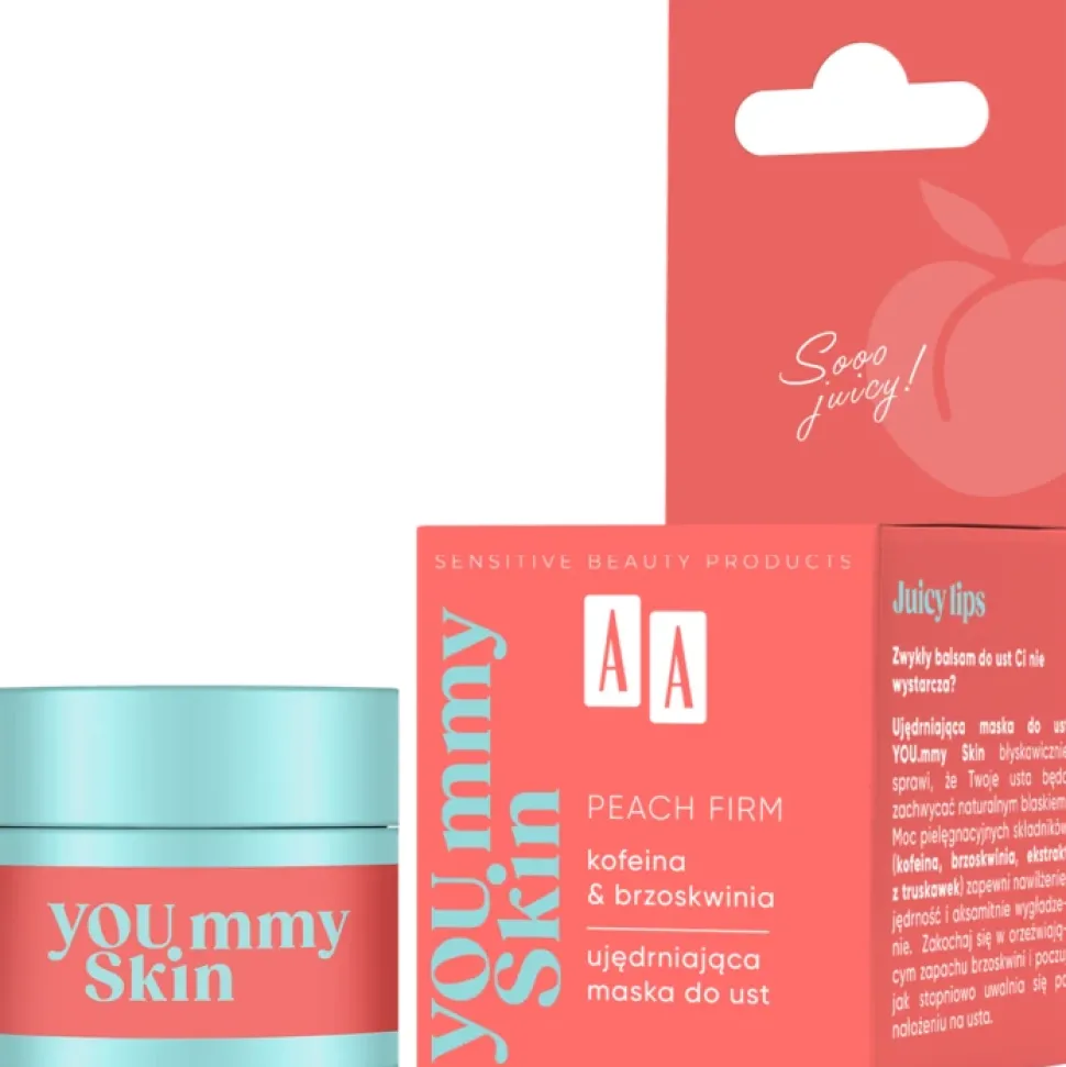 YOU.mmy Skin Peach Firm Ujędrniająca maska do ust 10g