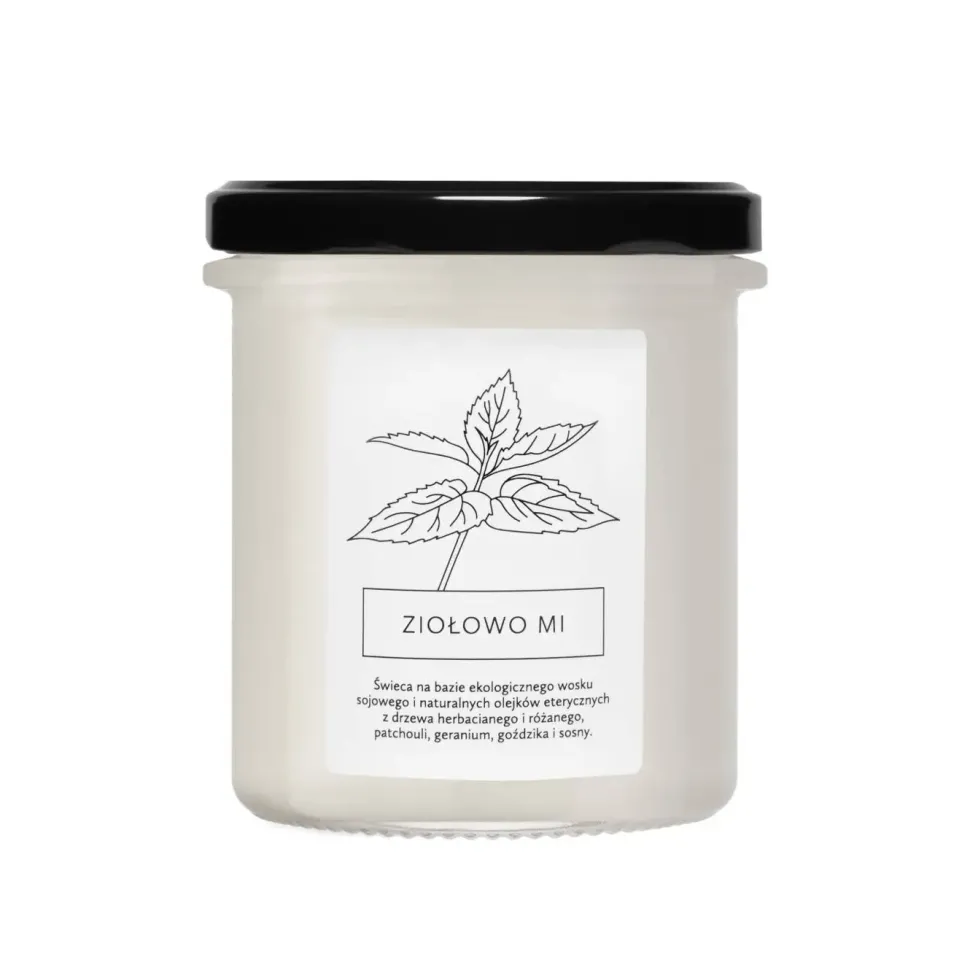 Zapachowa świeca sojowa Ziołowo Mi