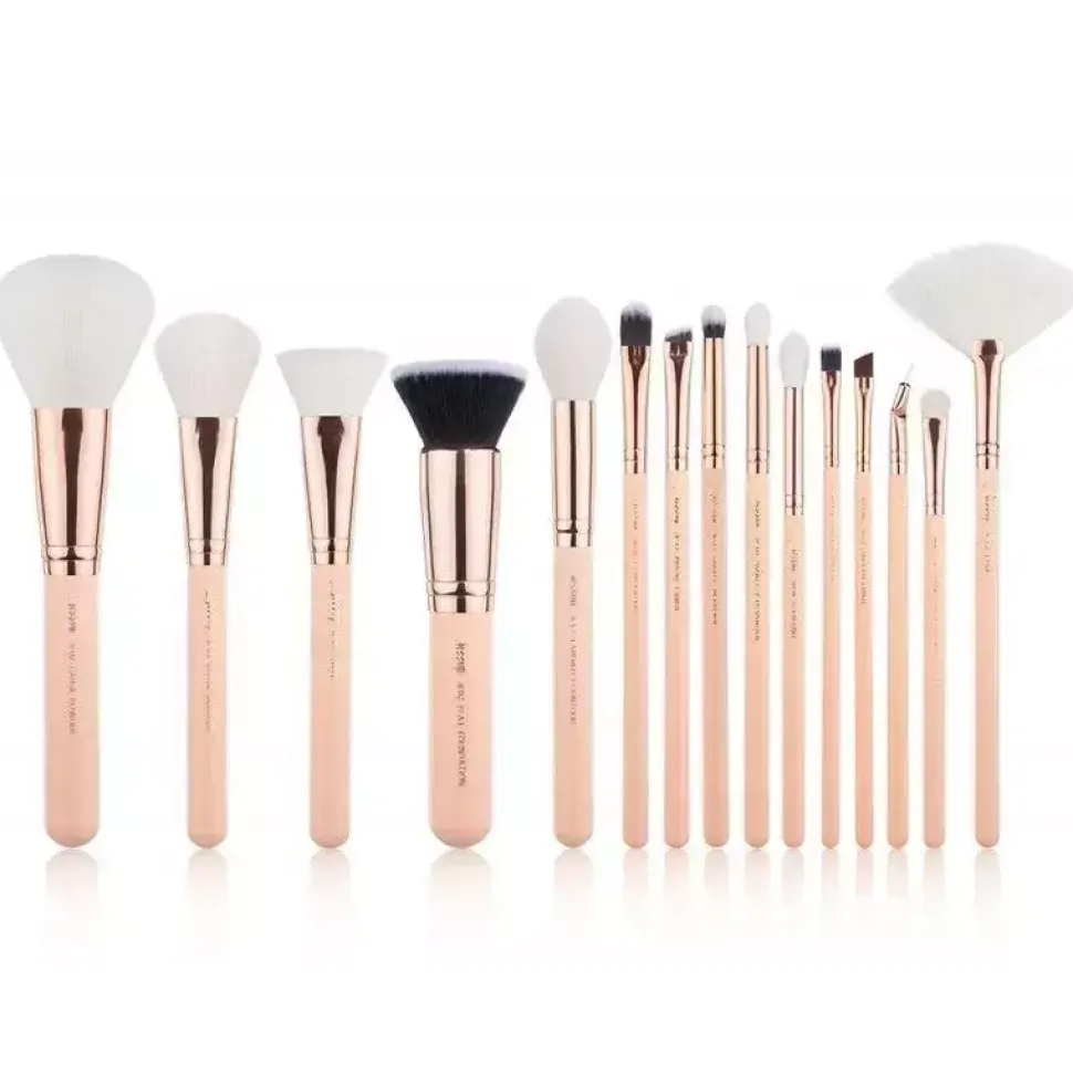 Zestaw 15 pędzli do makijażu T446 Naked Pink/Rose Gold