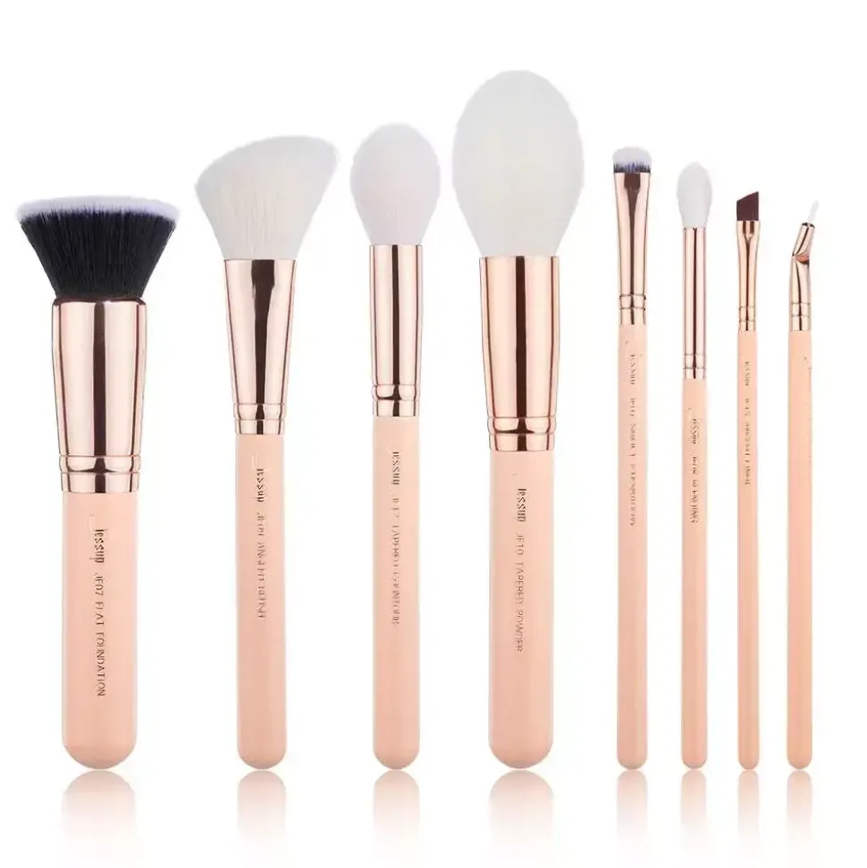 Zestaw 8 pędzli do makijażu T455 Naked Pink/Rose Gold