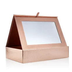 Zestaw 25 pędzli do makijażu T227 White/Rose gold + szkatułka