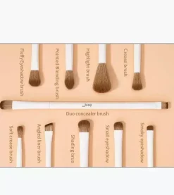 Zestaw 10 pędzli do makijażu T330 Light Gray