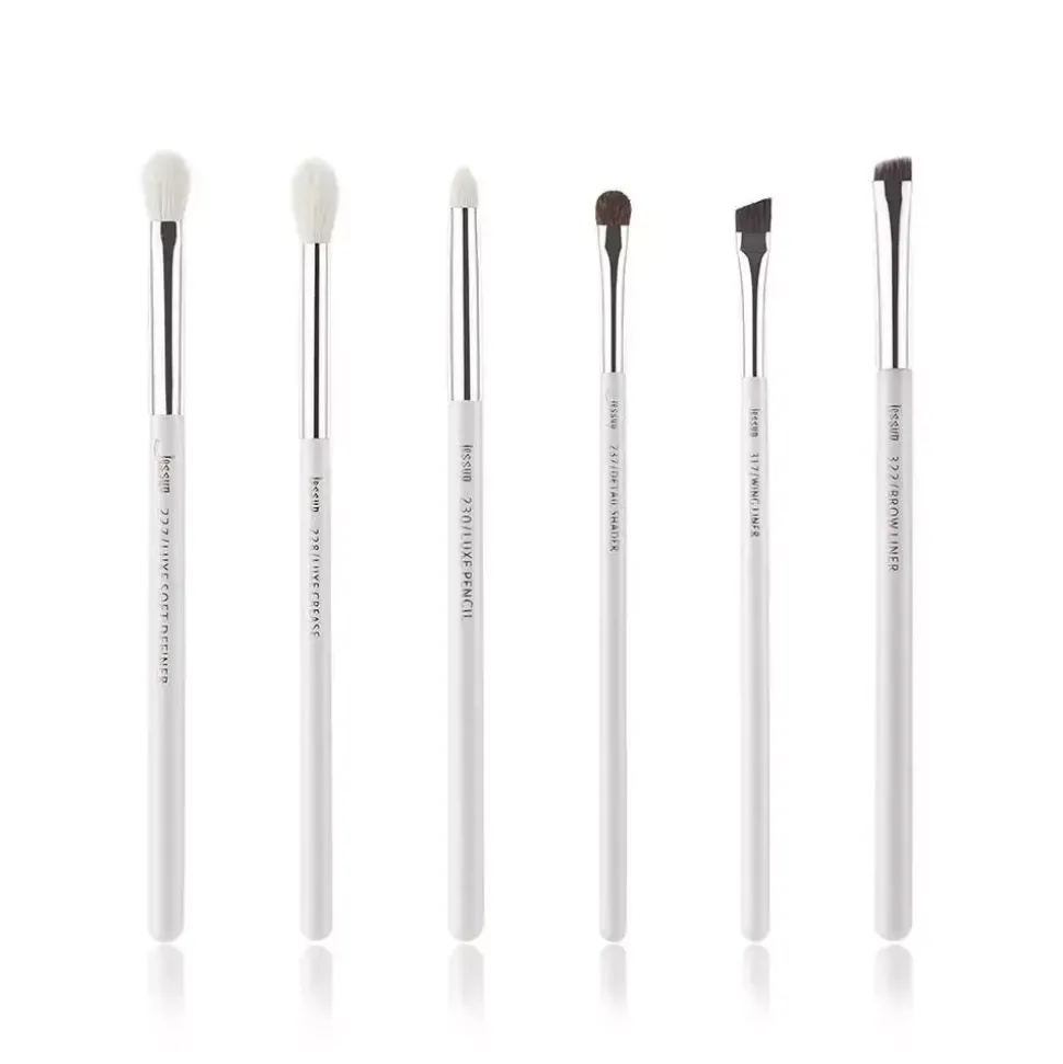 Zestaw 6 pędzli do makijażu T241 White/Silver