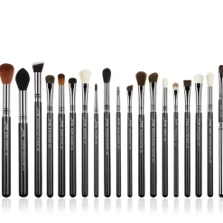 Zestaw 19 pędzli do makijażu Pro Brushes Set T131 Black/Silver