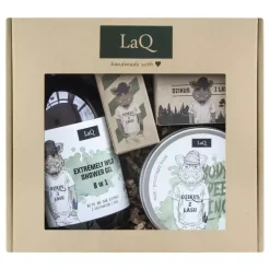 Zestaw Dzik - żel pod prysznic 500 ml + peeling 200 ml + kostka 85 ml + olejek 30 ml