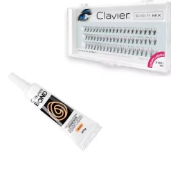 Zestaw Klej do rzęs + Kępki rzęs Classic Mix, Opakowanie – 9/10/11mm