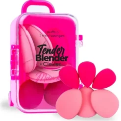 Zestaw mini gąbek do makijażu MUA KIT Pink 6szt