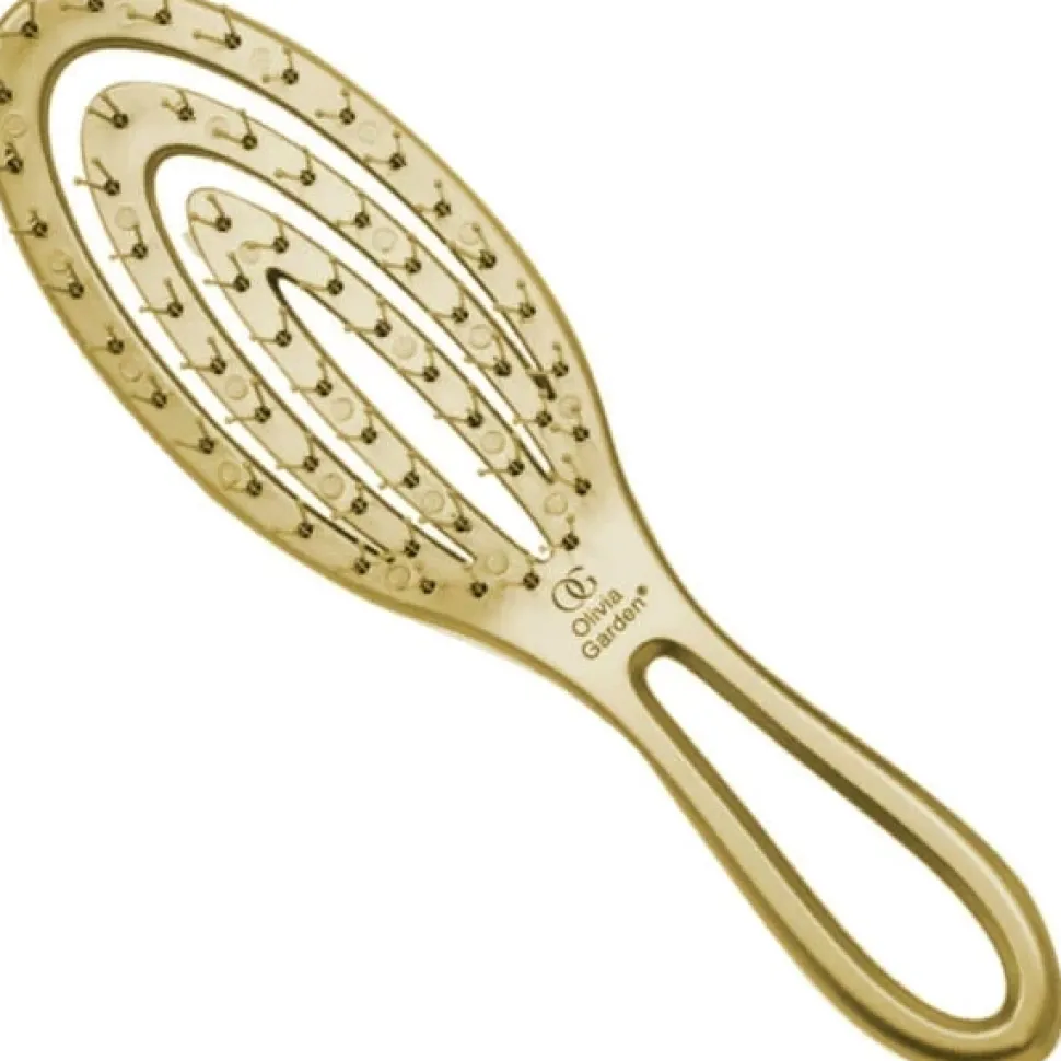 Zestaw prezentowy szczotek do włosów Peacock + Holiday Brush podróżna szczotka złota