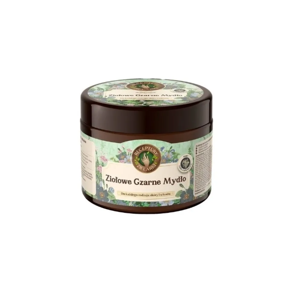 Ziołowe czarne mydło do mycia ciała i włosów 300 ml